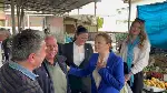 İYİ Parti Sakarya Milletvekili adayı Arzu Akçalışkan Taraklı’da pazar esnafını ziyaret etti