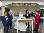 Düğüne katıldılar