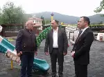 Sakarya Valisi Çetin Oktay Kaldırım, Taraklı'da incelemeler yaptı.
