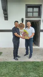 İLÇE MİLLİ EĞİTİM MÜDÜRÜNE VEDA YEMEĞİ DÜZENLENDİ