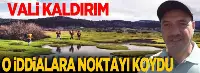Vali kaldırım o iddialara noktayı koydu
