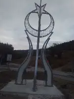 Termal Kavşağına Ay-Yıldız sembolü