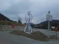 Termal Kavşağına Ay-Yıldız sembolü