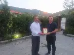 Kaymakam Halis Hacıismailoğlu’na veda yemeği
