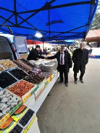 CHP TARAKLI BELEDİYE BAŞKAN ADAYI CEMAL DOĞAN PAZARI GEZDİ.