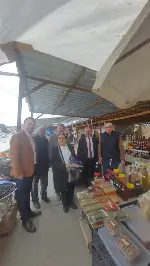 Şahin Akı Cumartesi Pazarını ziyaret etti