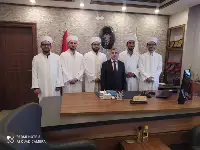 TARAKLI MÜFTÜSÜ İHSAN KURT İLÇEYE YENİ ATANAN DİN GÖREVLİLERİNİ MAKAKAMINDA KABUL ETTİ