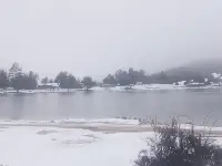 Karagöl yaylasında kar