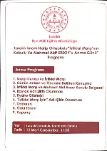 12 Mart İstikal Marşı'nın Kabulü ve Mehmet Akif Ersoy'u Anma Günü