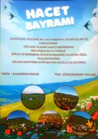 Geleneksel Hacet Bayramı'na Davetlisiniz