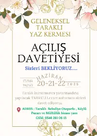 Taraklı’da Yaz Kermesine Davet