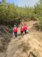 Taraklı Hacıyakup Mevkiinde Çıkan Orman Yangınına Kızılay'dan Destek