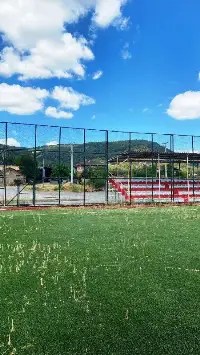 Saha otlarla kaplandı, tribünler harap, gençler futbol oynamak için çözüm bekliyor