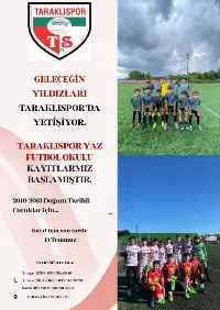 Geleceğin Yıldızları Taraklıspor Yaz Futbol Okulu'nda Yetişiyor