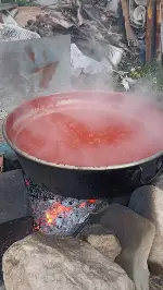 Taraklı’da Salça Kazanları Kaynıyor