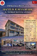 Taraklı Hafızlık Kursu İçin Destek Çağrısı