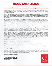 Saadet'ten Sert Tarım Eleştirisi