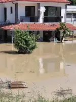 Aksu'da Deresinde Sel Oldu