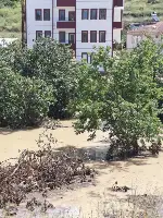 Aksu'da Deresinde Sel Oldu