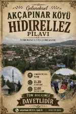 Akçapınar'da Geleneksel Hayır Pilavı